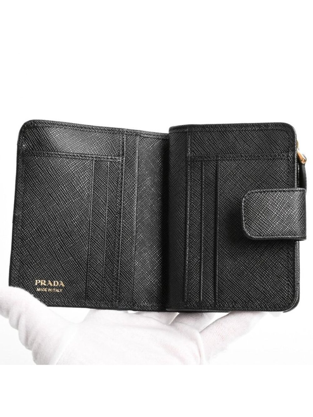Prada Compact Wallet Triangle - Picture 4 of 8